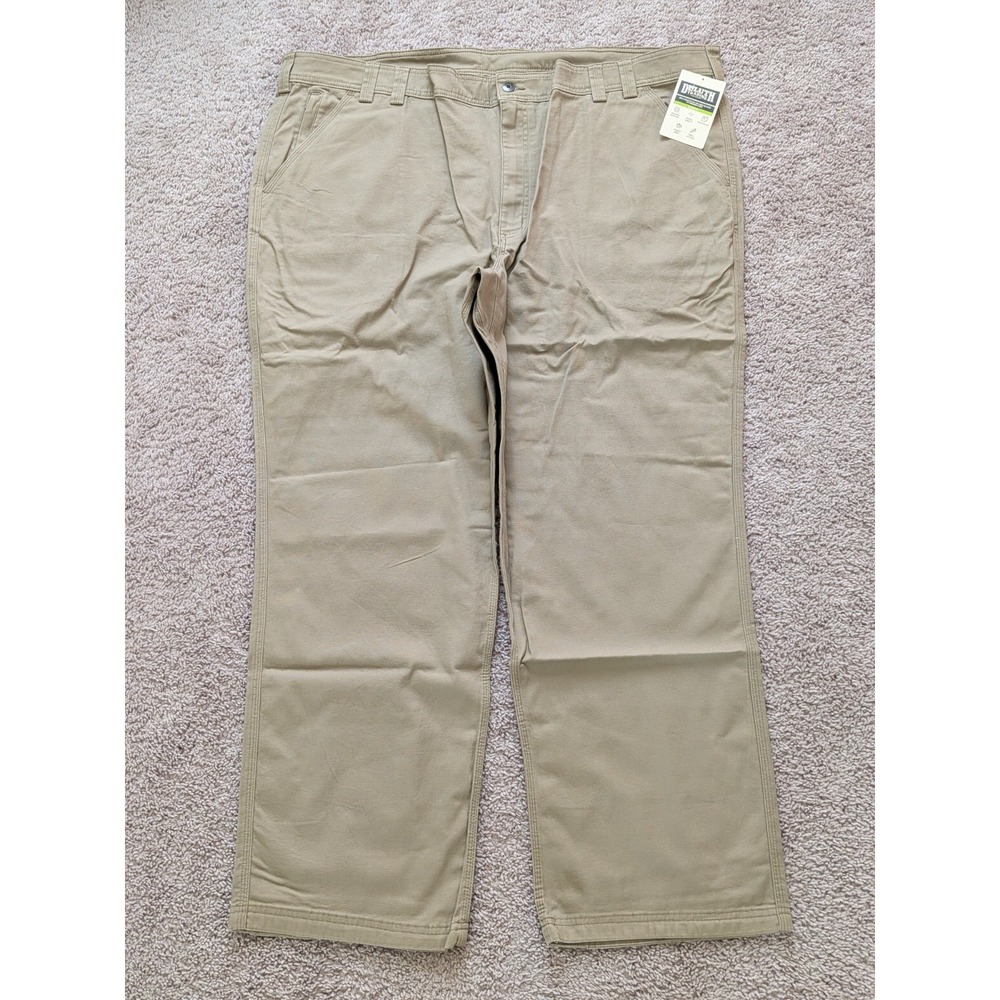 Duluth Flex Fire Hose Relaxed Fit Foreman Pants Desert Khaki Men's 48x32 NWT